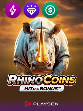 Gokkast Rhino Coins Hit the Bonus van Playson bij Nationale Loterij